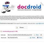 Docdroid – sitio web para subir archivos .doc, txt, pdf
