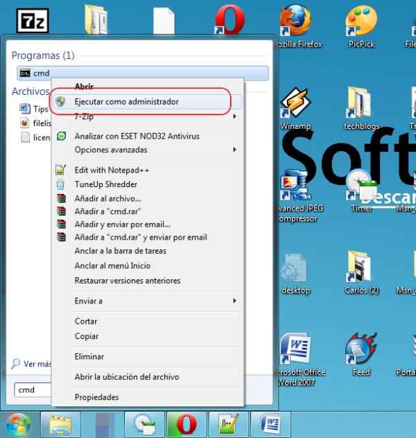 activar la cuenta de administrador wn windows 7