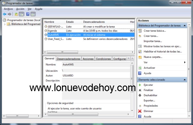 Como usar el programador de Tareas de Windows 