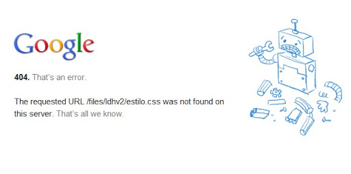 El nuevo 404 de Google