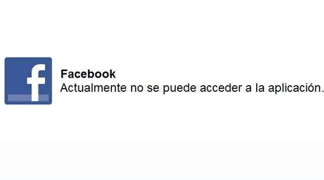 Facebook caido