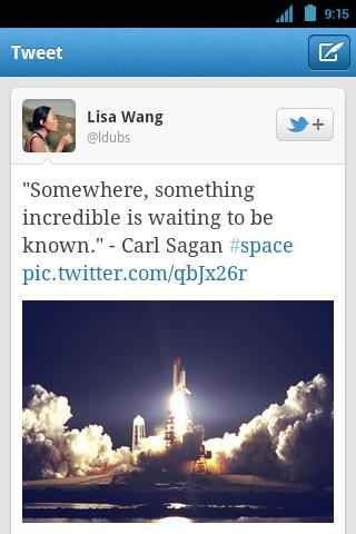 Twitter para smartphone
