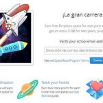 Dropbox: 25 GB gratis para estudiantes