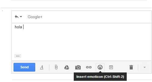 emoticones en gmail