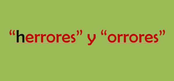 mala ortografia