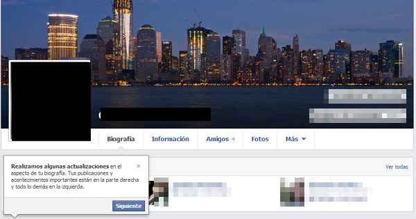 nuevo perfil de facebook 2013
