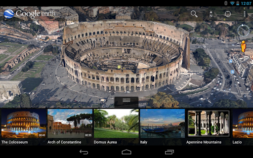 google earth tabletas