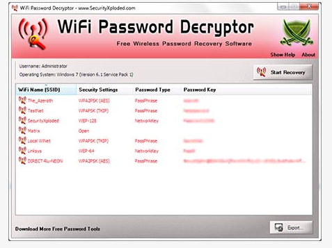 WiFi Password Decryptor 2