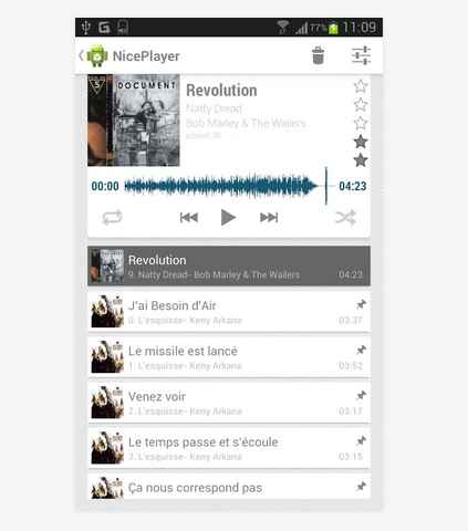 reproductor de musica android