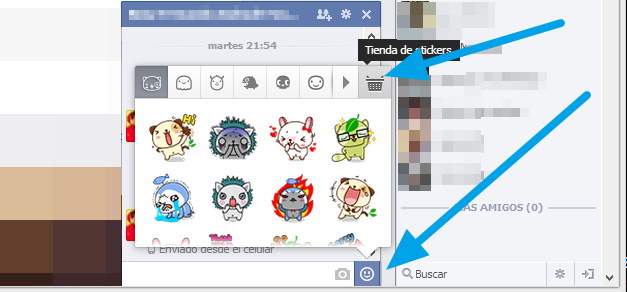 Stikers facebook no me gusta