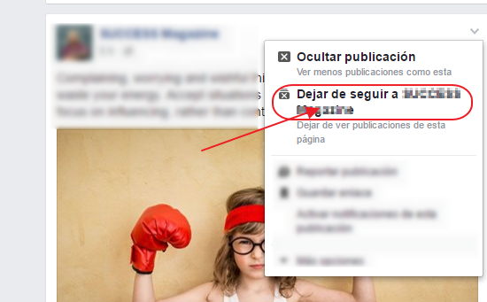bloquear paginas en facebook