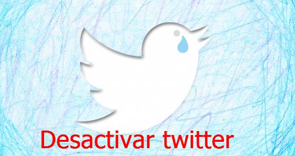 desactivar twitter