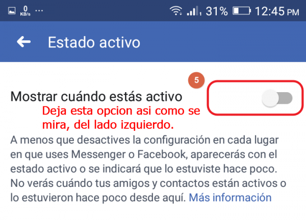 Cómo ocultar estado "activo" en Facebook - Lo nuevo de hoy