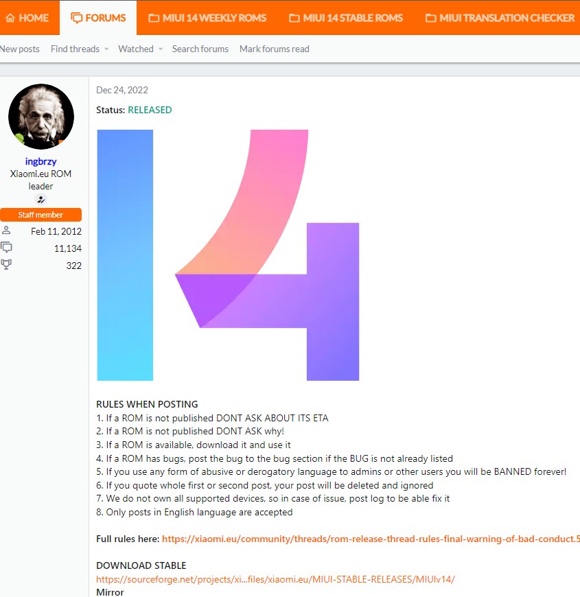 MIUI 14 Xiaomi Eu